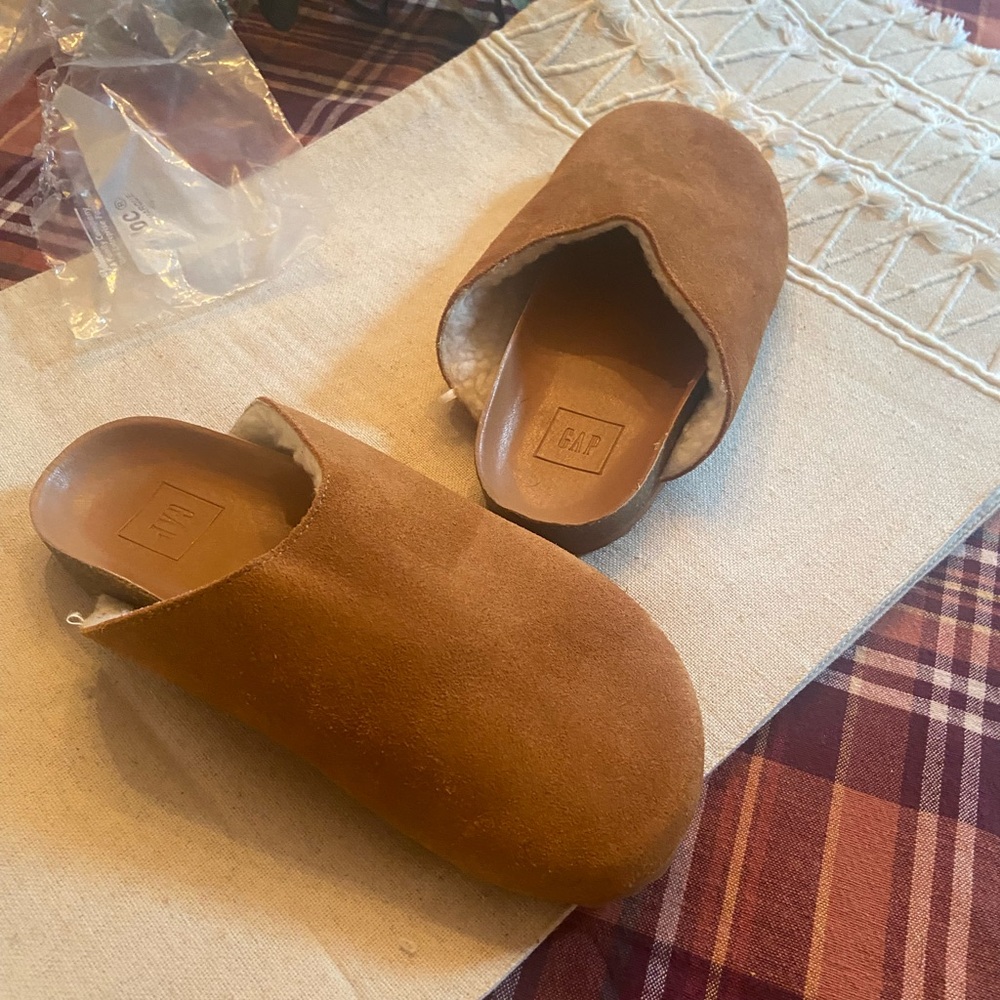 GAP Tan Suede Indoor Slippers